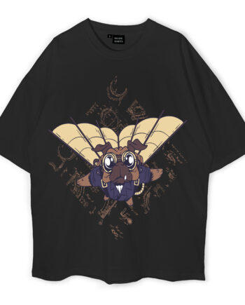 Steampunk Flying Pug Dog Oversized T-Shirt