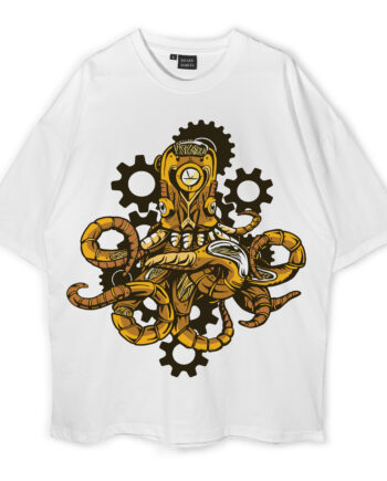 Steampunk Octopus Displate Oversized T-Shirt