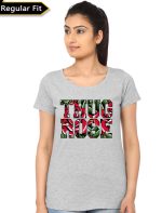 Thug Rose Grey Girl's T-Shirt