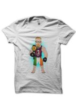 Ufc Champion Half Sleeve White T-Shirt