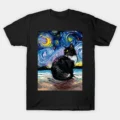 Black Tuxedo Cat Night 2 T-Shirt