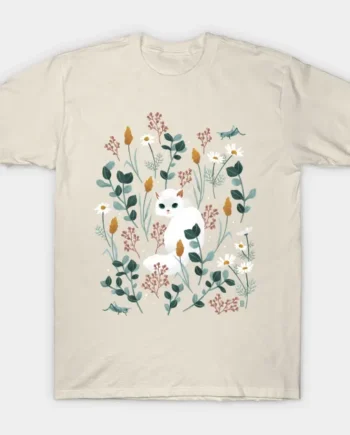 Cat In The Meadow T-Shirt