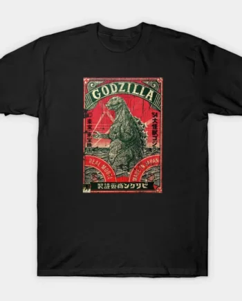 Godzilla Vintage Poster T-Shirt