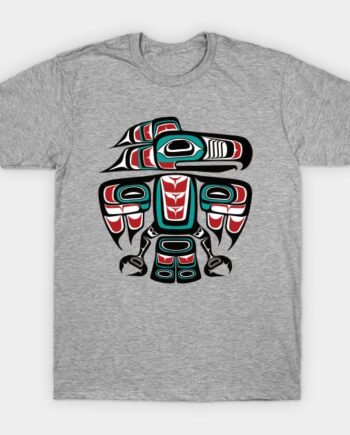 Haida Tlingit Native Raven Totem T-Shirt