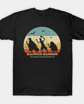 Haunted Mansion Vintage Retro Sunset T-Shirt