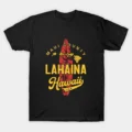 Hawaii Lahaina Maui Hawaiian Surfing T-Shirt