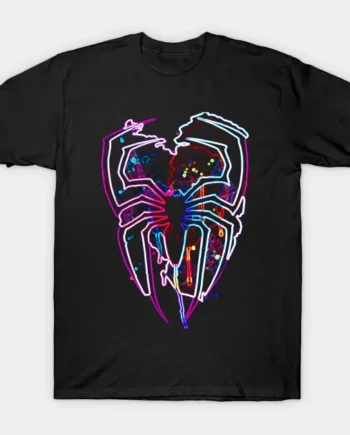 Into The Spider Verse Abstract NEON T-Shirt
