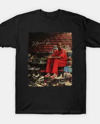 Michael Jordan with The Sneakers Legend T-Shirt