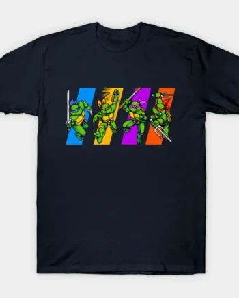 Ninja Turtles Pixel Art Arcade T-Shirt