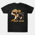 Original 50 Years of Hip Hop Classic W Turntable T-Shirt
