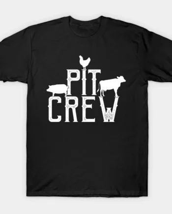 Pit Crew Inspired BBQ Design T-Shirt