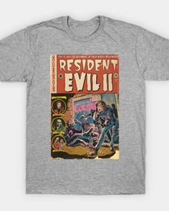 Resident Evil 2 Fan Art Comic Book Cover T-Shirt