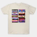 Retro 80s Movies VHS Stacks T-Shirt
