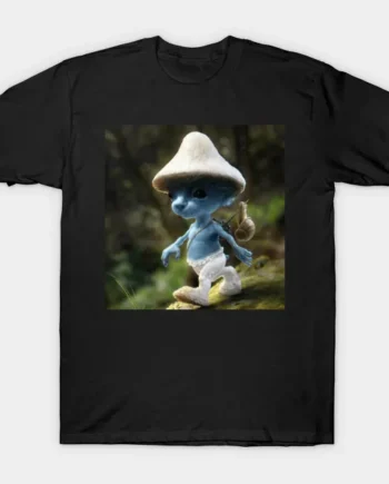 Smurf Cat Blue Meme We Live We Love We Lie T-Shirt