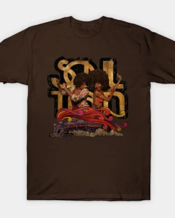 Soul Train Vintage Look Fan Design T-Shirt