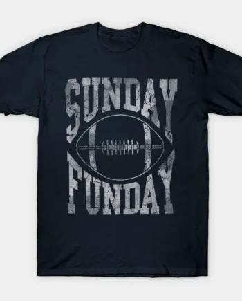 Sunday Funday Football Retro Fade T-Shirt