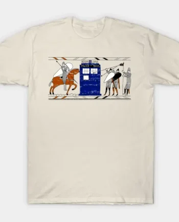 Tardis Bayeux Tapestry Doctor Who T-Shirt