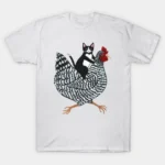 Tuxedo Cat On A Chicken T-Shirt