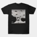 UFO Cat Selfie T-Shirt