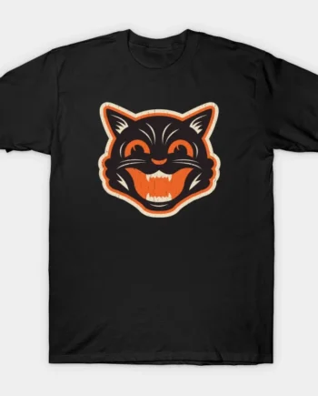 Vintage Halloween Cat T-Shirt