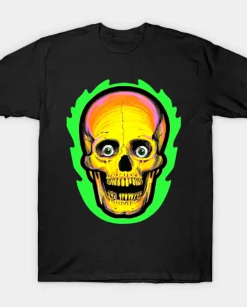 Vintage Style Halloween Skull T-Shirt