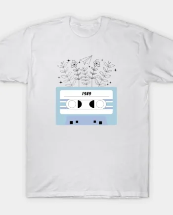 1989 Taylor Swift Album Floral Cassette Tape T-Shirt
