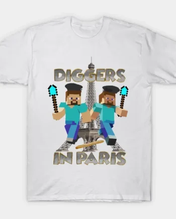 Diggers In Paris Minecraft T-Shirt