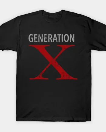 Generation X Distressed Design T-Shirt