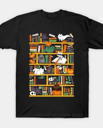 Halloween Library T-Shirt1