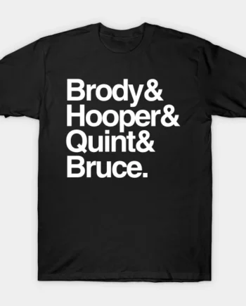 Jaws - Brody And Hooper And Quint And Bruce T-Shirt