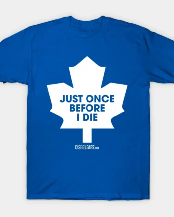 Maple Leafs Just Once 90's Dark T-Shirt