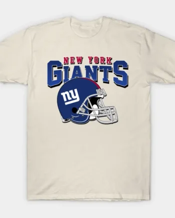 New York Giants Football Helmet T-Shirt