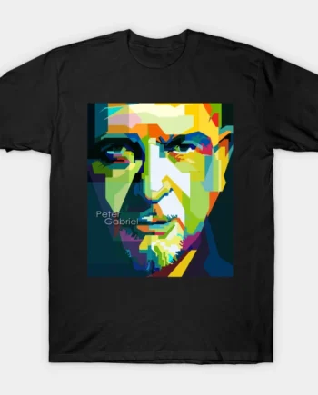 Peter Gabriel Pop Art Portrait T-Shirt