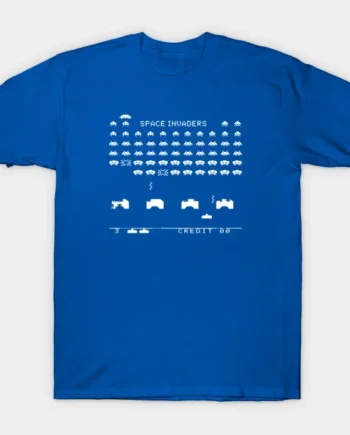Retro Space Invaders Design T-Shirt