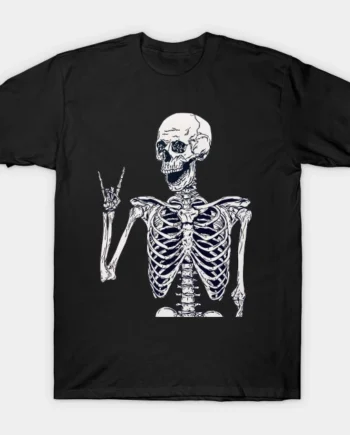 Rock On Skeleton T-Shirt