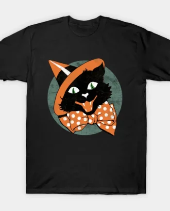 Spooky Black Cat T-Shirt