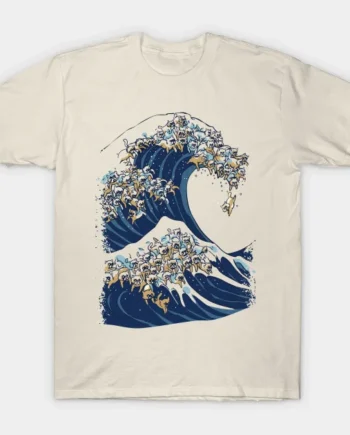 The Great Wave Of Cat T-Shirt