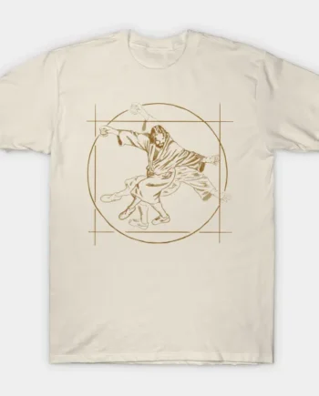 Vitruvian Dude - Big Lebowski Yoga Pose T-Shirt