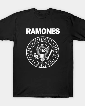 White Design Of Ramones T-Shirt