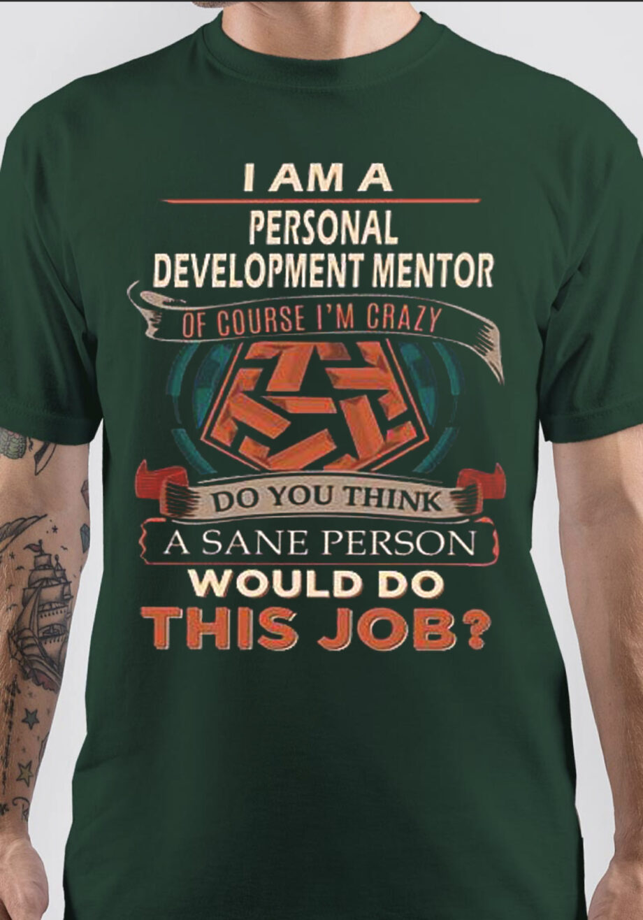 Personal Development Olive Green T-Shirt