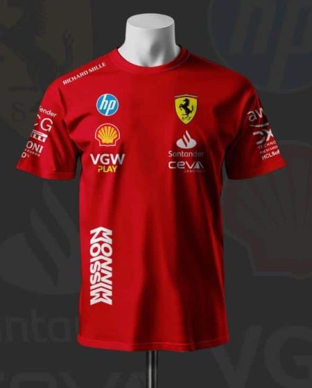 Ferrari 2025 Formula 1 Lewis Hamilton T-Shirt