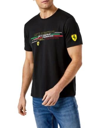 Scuderia Ferrari Crewneck Black T-Shirt