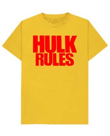 Hulk Rules Yellow T-Shirt
