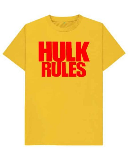 Hulk Rules Yellow T-Shirt