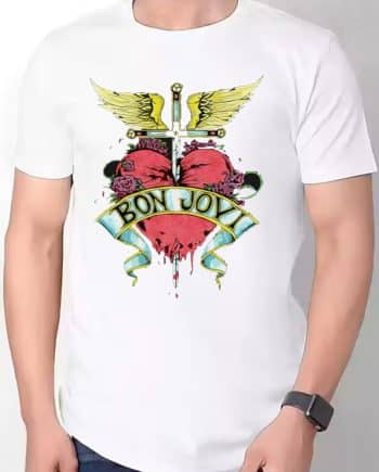 Bon Jovi White T-Shirt