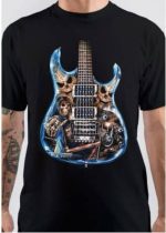 Quitar Half Sleeve Black  T-Shirt