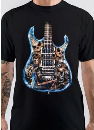 Quitar Half Sleeve Black  T-Shirt