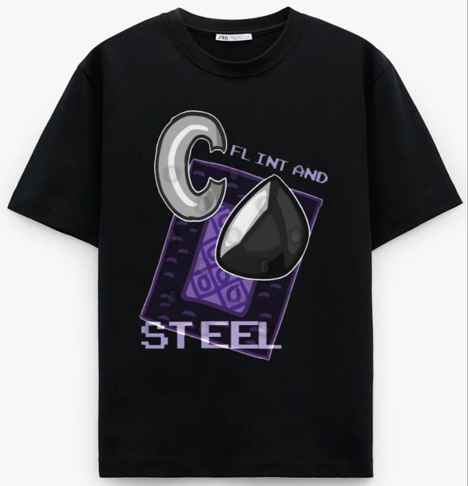 Flint And Steel - Minecraft T-Shirt