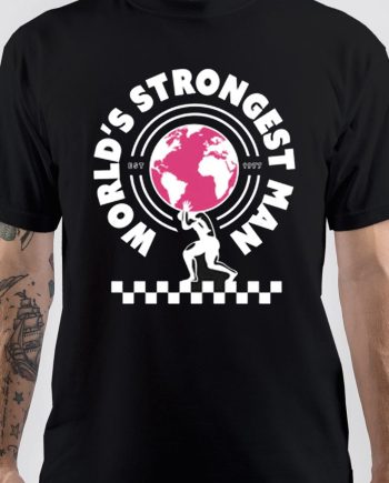 World's Strongest Man Black T-Shirt