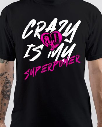 Men's Black AJ Lee Love Bites Back T-Shirt T-Shirt